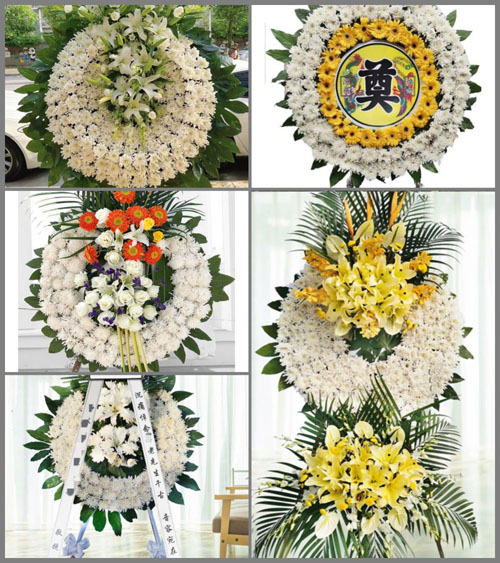 福建漳州长泰县枋洋镇径仑村花圈速递